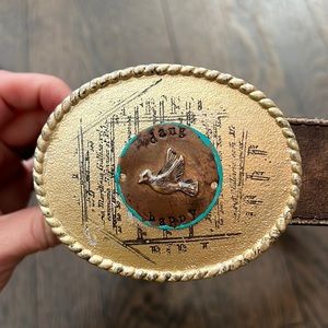 Swallow belt buckle Dang Chicks